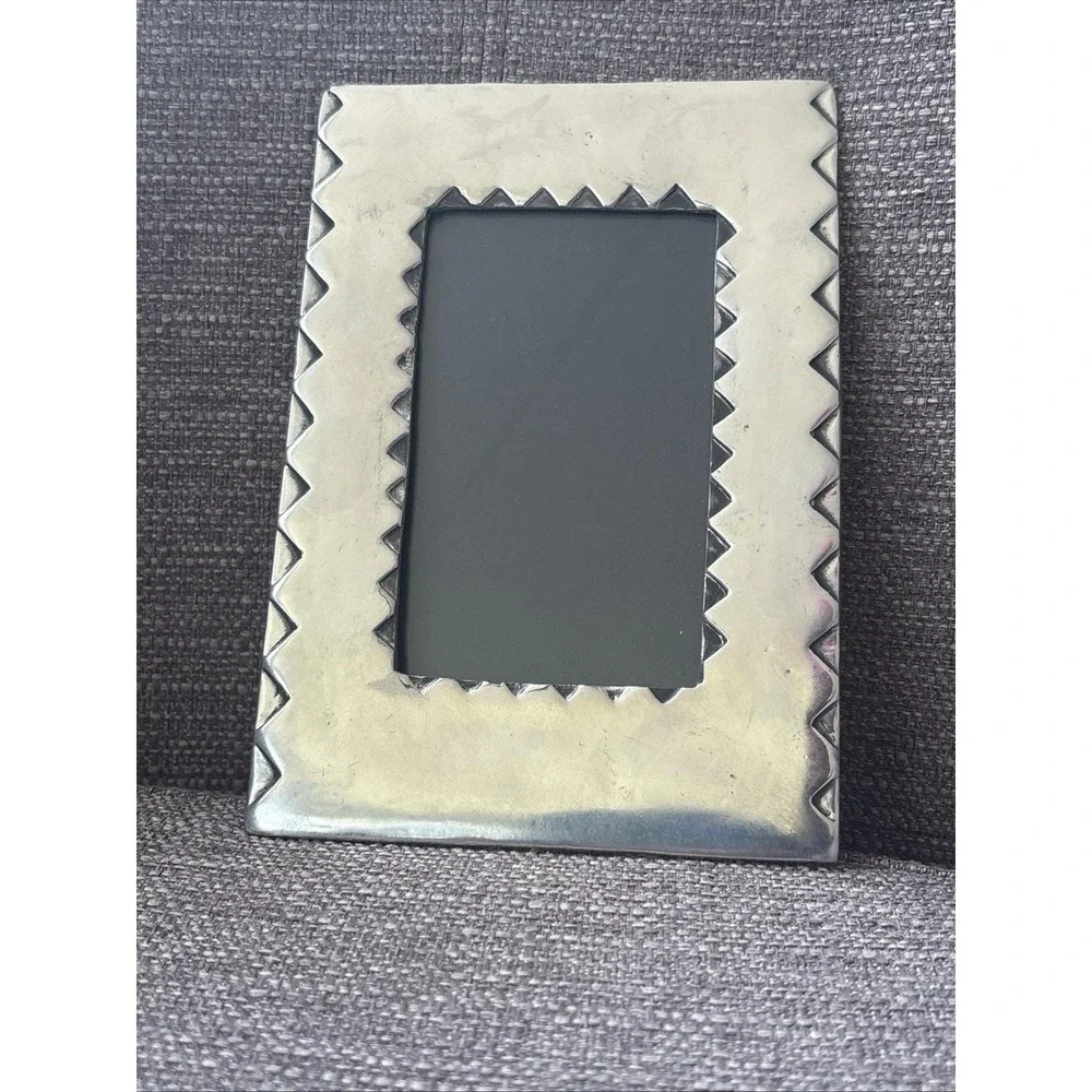 Rare Vintage Carrol Boyes Pewter Photo Frame Mid-Century Modern Brutalist Style